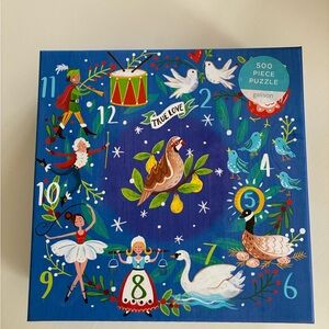 Galison Twelve Days of Christmas 500 piece puzzle NEW